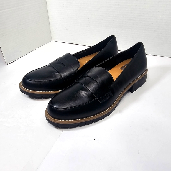 DV by Dolce Vita Shoes Black Loafers with Brown Sole Womens - Picture 6 of 8